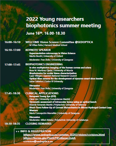 2022 Young researchers biophotonics summer meeting @CCVision @SEDOPTICA