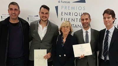 Alejandro Turpin, former student of the master, awarded Premio Justiniano Casas and Premio Enrique Fuentes Quintana