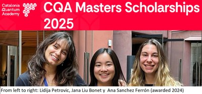 Catalonia Quantum Academy master’s scholarships 2025