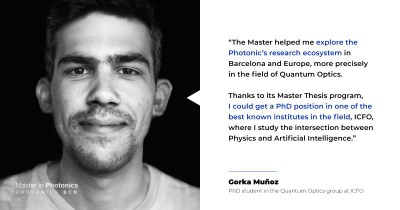 CLICK HERE to know more about our students' experience: Gorka Muñoz